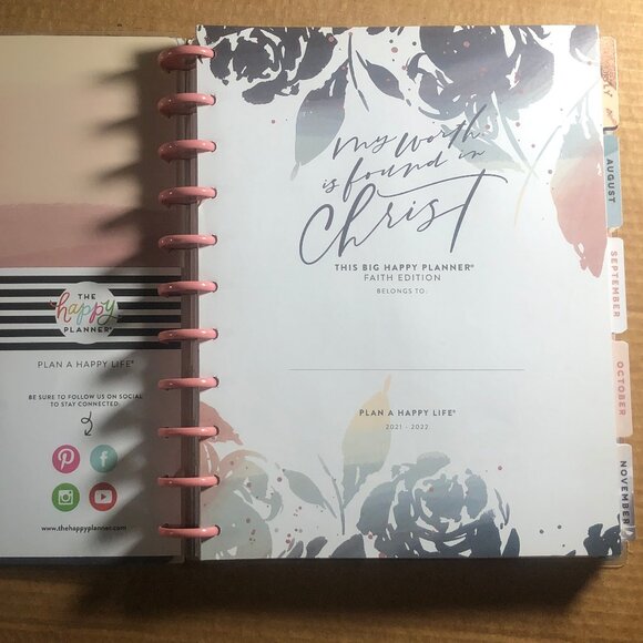Happy Planner BIG 18 month Faith Planner July 2021-December 2022 - Picture 3 of 15